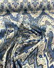 Williamsburg Bray Flamestitch Indigo Blue Drapery Upholstery Waverly Fabric By the Yard
