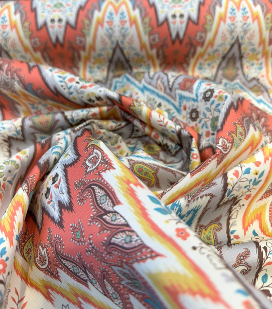 Williamsburg Bray Flamestitch Nectar Drapery Upholstery Fabric By the Yard