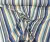 PK Lifestyles Malabar Stripe Lagoon Blue Drapery Upholstery Fabric By the Yard