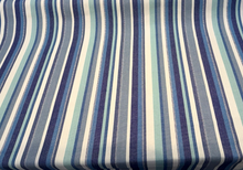  PK Lifestyles Malabar Stripe Lagoon Blue Drapery Upholstery Fabric By the Yard