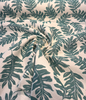 Sunbrella Frida Leaf Aquamarine Outdoor Upholstery Fabric By the yard