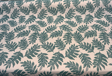  Sunbrella Frida Leaf Aquamarine Outdoor Upholstery Fabric By the yard