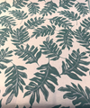 Sunbrella Frida Leaf Aquamarine Outdoor Upholstery Fabric By the yard