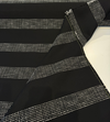 Sunbrella Caper Onyx Stripe Black 47284-0002 Outdoor Fabric By the yard