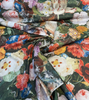 Velvet Lea Multi Garden Floral Upholstery Drapery Fabric by the Yard