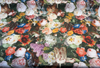 Velvet Lea Multi Garden Floral Upholstery Drapery Fabric by the Yard