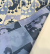 Wrangler Denim Blue Jacquard Geometric Upholstery Drapery Fabric