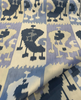 Wrangler Denim Blue Jacquard Geometric Upholstery Drapery Fabric