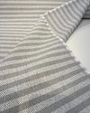 Sunbrella Ely Ticking Silver Stripe Outdoor Performance Fabric By the yard