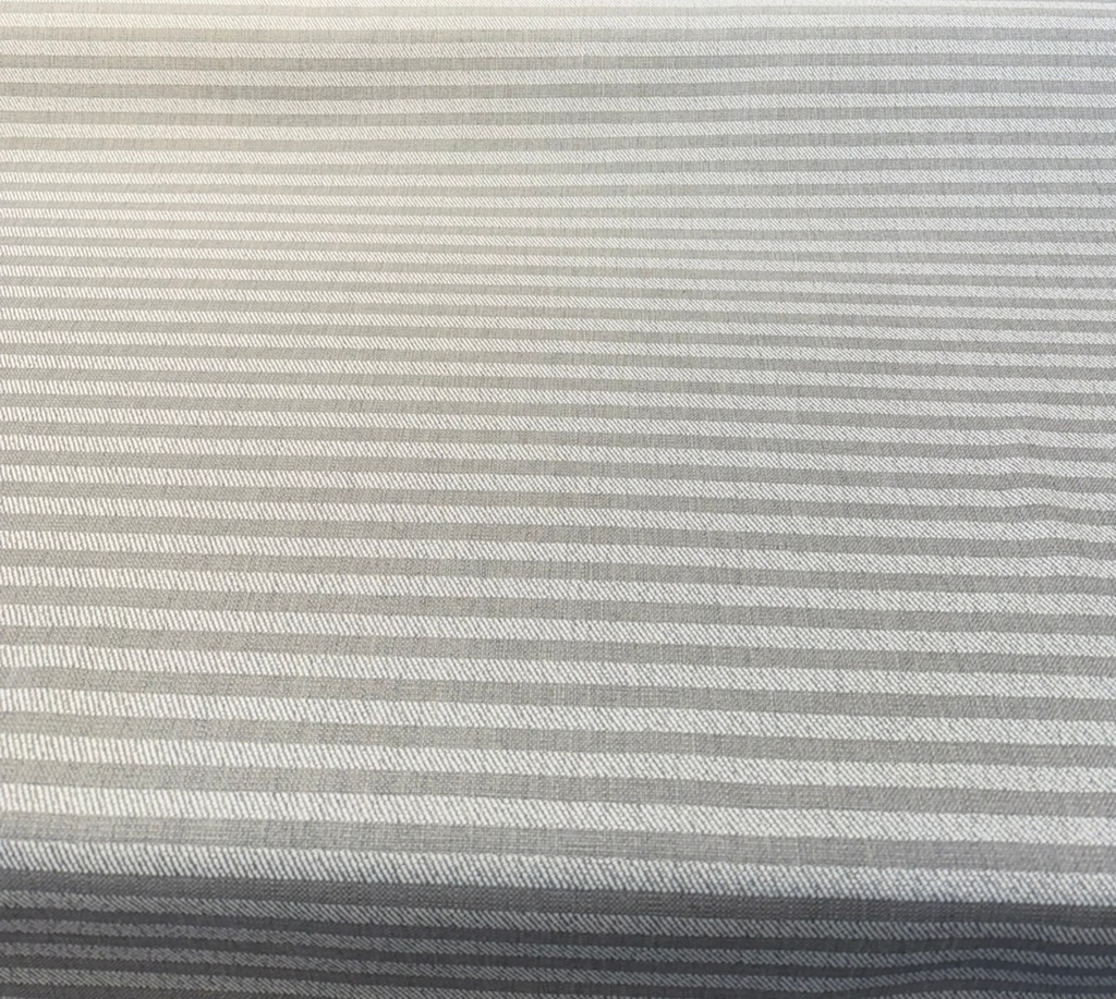 Sunbrella Ely Ticking Silver Stripe Outdoor Performance Fabric By the yard