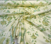 5th Avenue Designs Vintage Green Yellow Floral Screen Print Fabric by the Yard