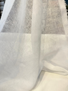 Linen Sheer Plain Off White 118 Extra Wide Curtain Drapery Fabric By The Yard