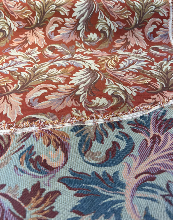 Gretel Salsa Floral Fern Tapestry Regal Classic Upholstery Fabric By The Yard