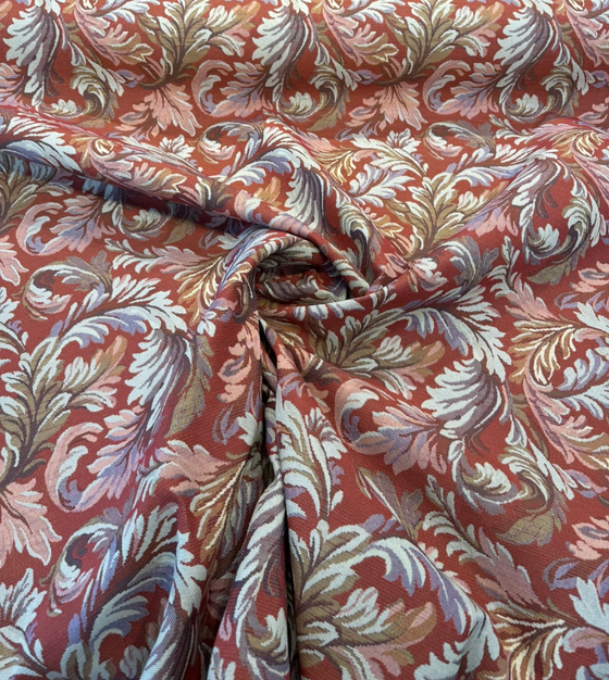 Gretel Salsa Floral Fern Tapestry Regal Classic Upholstery Fabric By The Yard