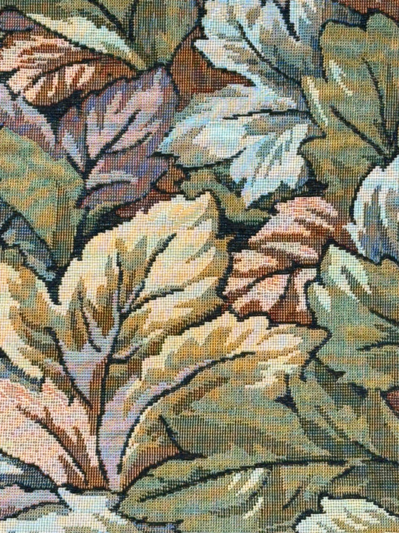 Seattle Harvest Leaves Tapestry Chenille Upholstery Fabric By The Yard