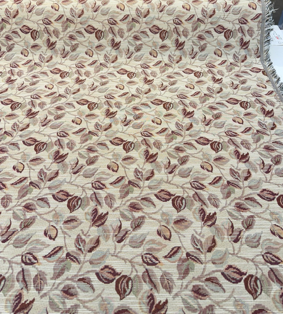 Gabrielle Ivory Leaves Branches Tapestry Regal Upholstery Fabric By The Yard