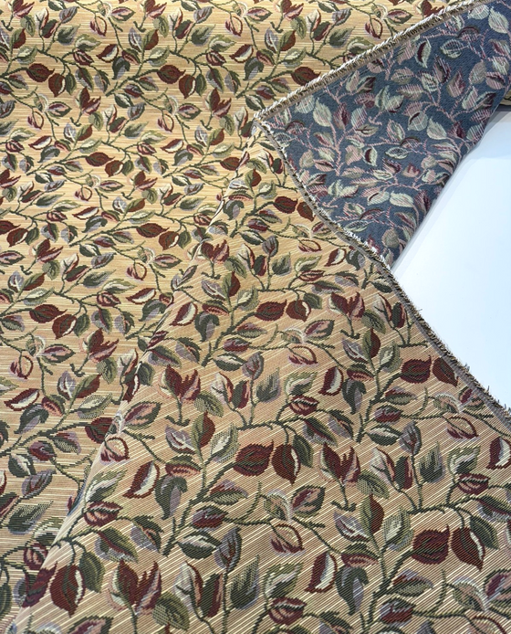 Gabrielle Olive Leaves Branches Tapestry Regal Upholstery Fabric 