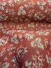 Gayle Salsa Red Scattered Rose Vintage Tapestry Upholstery Fabric By The Yard