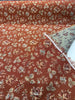 Gayle Salsa Red Scattered Rose Vintage Tapestry Upholstery Fabric By The Yard