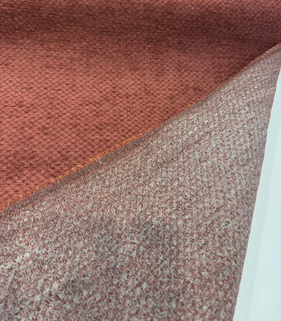 Regent Ruby Dark Red Small Diamond Chenille Regal Upholstery Fabric By The Yard