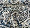 Waverly Plumtree Paisley Blue Ink Drapery Upholstery Fabric