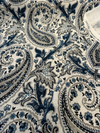 Waverly Plumtree Paisley Blue Ink Drapery Upholstery Fabric