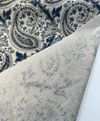 Waverly Plumtree Paisley Blue Ink Drapery Upholstery Fabric