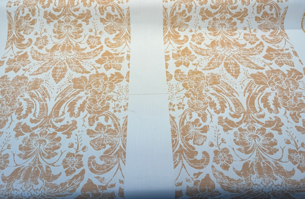 Sunbrella Eleanor Floral Pillow Apricot Outdoor Upholstery Fabric