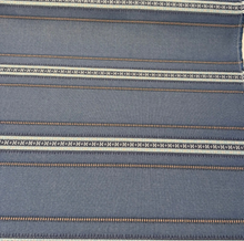  Sunbrella Thayer Indigo Blue Stripe Upholstery Outdoor Fabric By the yard