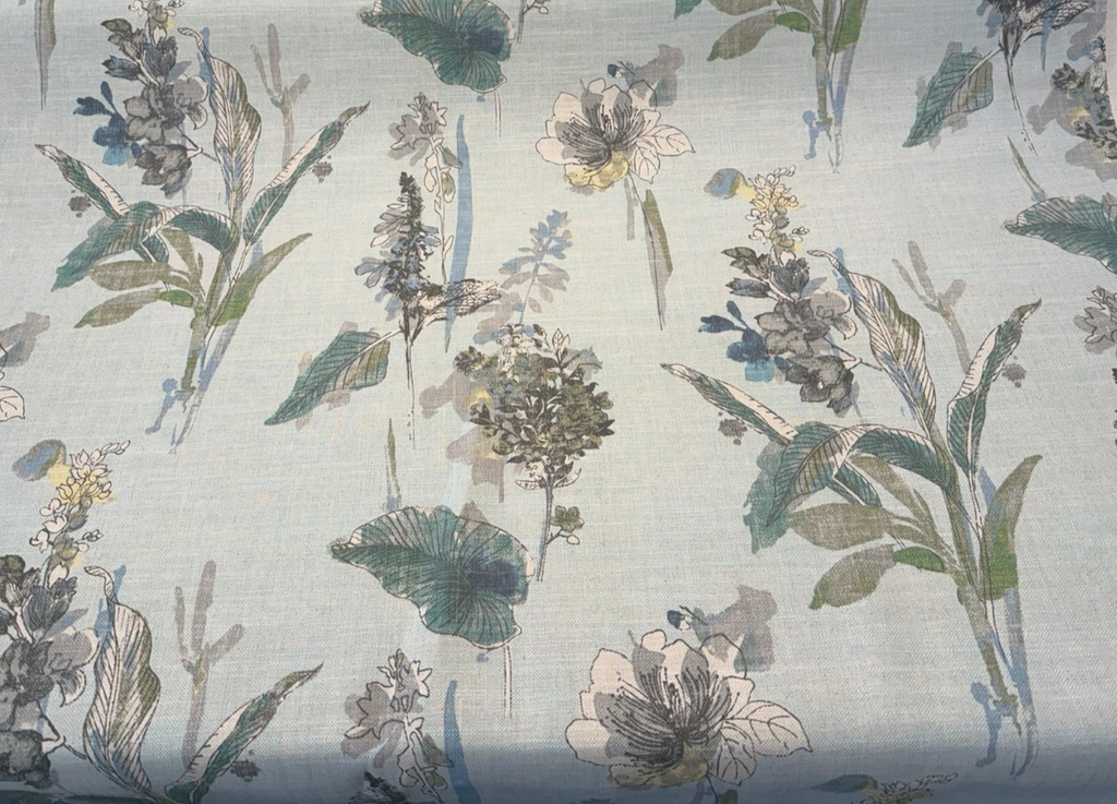 Free Hand Floral Glacier P/K Lifestyles Drapery Upholstery Fabric