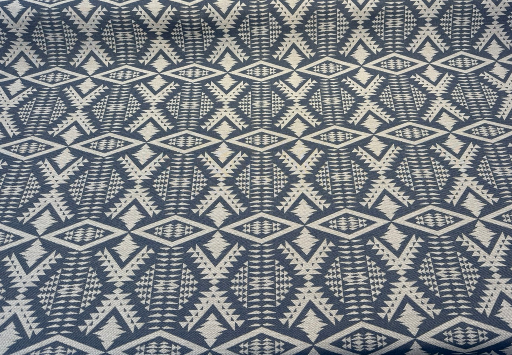 Sunbrella Diamond River Tonal Indigo Pendelton Upholstery Fabric