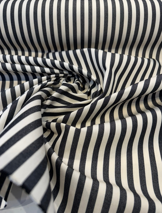 Sunbrella Robins Stripe Black Performance Outdoor 14009-0054 Fabric By The Yard