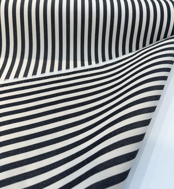 Sunbrella Robins Stripe Black Performance Outdoor 14009-0054 Fabric 