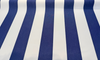 Sunbrella Regal Stripes Cobalt Blue White Outdoor Performance Fabric 