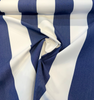Sunbrella Regal Stripes Cobalt Blue White Outdoor Performance Fabric 