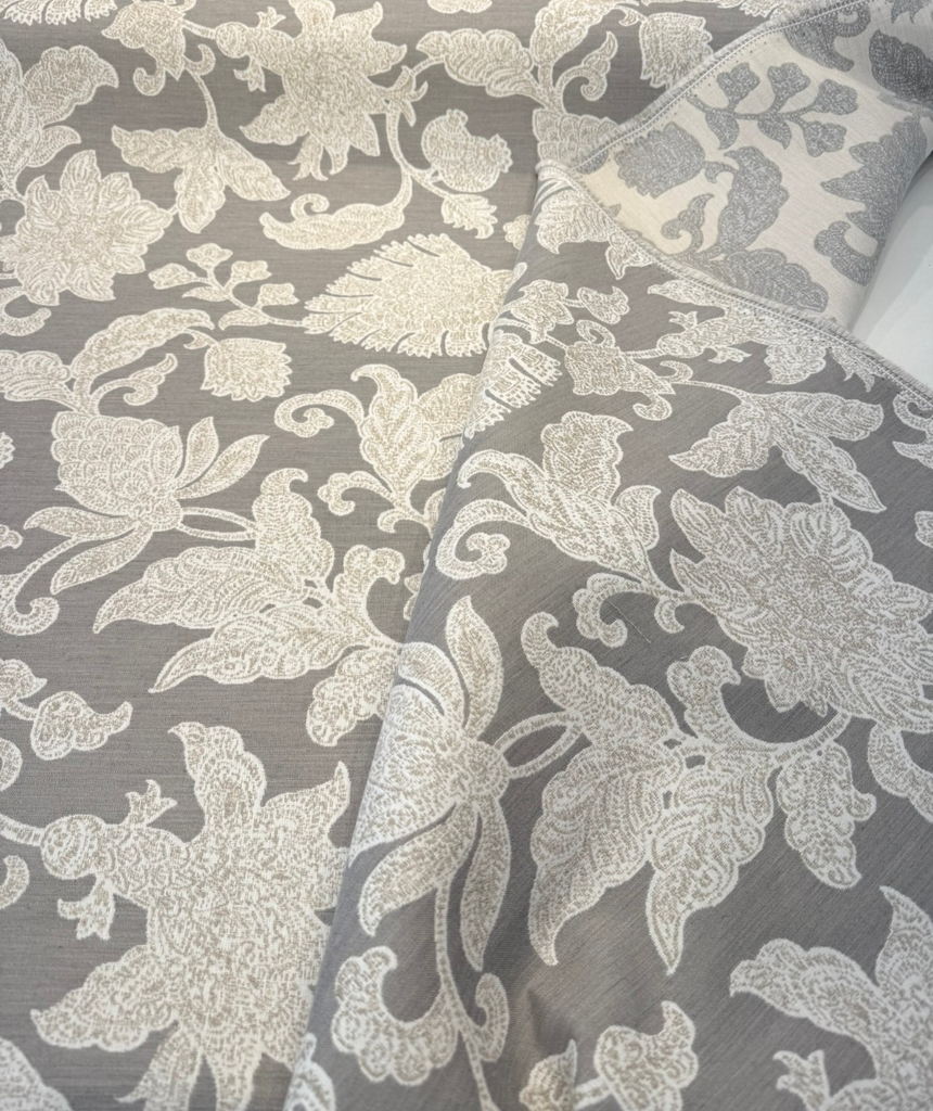 Sunbrella Floral Song Dove Performance Outdoor Upholstery Fabric