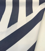 Sunbrella Regal Stripes Navy Blue White Outdoor Performance Fabric