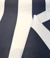 Sunbrella Regal Stripes Navy Blue White Outdoor Performance Fabric