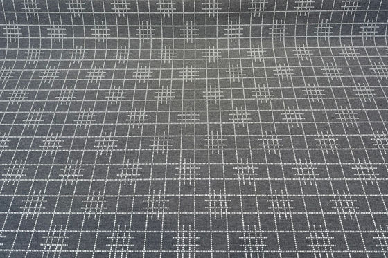 Sunbrella Pindler Gridlock Charcoal Gray Performance Outdoor Fabric By the yard