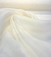 Belgian Linen Sheer Snow White Curtain Drapery 59 inch Fabric By the Yard