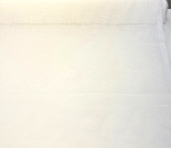 Belgian Linen Sheer Snow White Curtain Drapery 59 inch Fabric By the Yard
