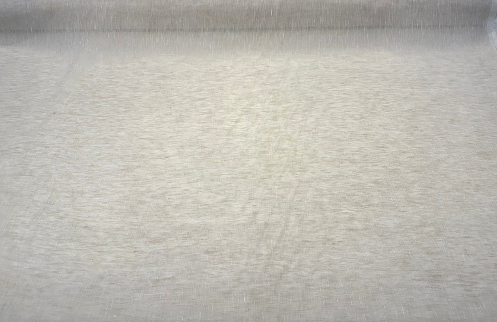 Belgian Linen Sheer Taupe Curtain Drapery 57 inch Fabric By the Yard