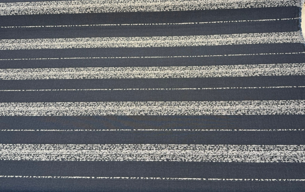 Sunbrella Alaxi Bel Air Blue Nightfall Stripe Outdoor Fabric By the yard