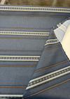 Sunbrella Wayward Indigo Blue Stripe Upholstery Outdoor Fabric By the yard