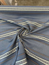 Sunbrella Wayward Indigo Blue Stripe Upholstery Outdoor Fabric By the yard
