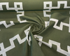 Sunbrella Greco Green Kelp Upholstery 73045-0002 Reversible Fabric By The Yard