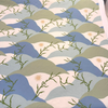 PK Washed Ashore Meadow Blue Elana Gabrielle Embroidered Fabric By The Yard