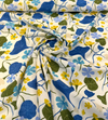 P/K Nasturtiums Blue Berry Elana Gabrielle Upholstery Drapery Fabric by the yard