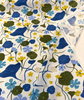 P/K Nasturtiums Blue Berry Elana Gabrielle Upholstery Drapery Fabric by the yard