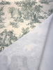 Green Pastoral Toile Drapery Upholstery Cotton Fabric